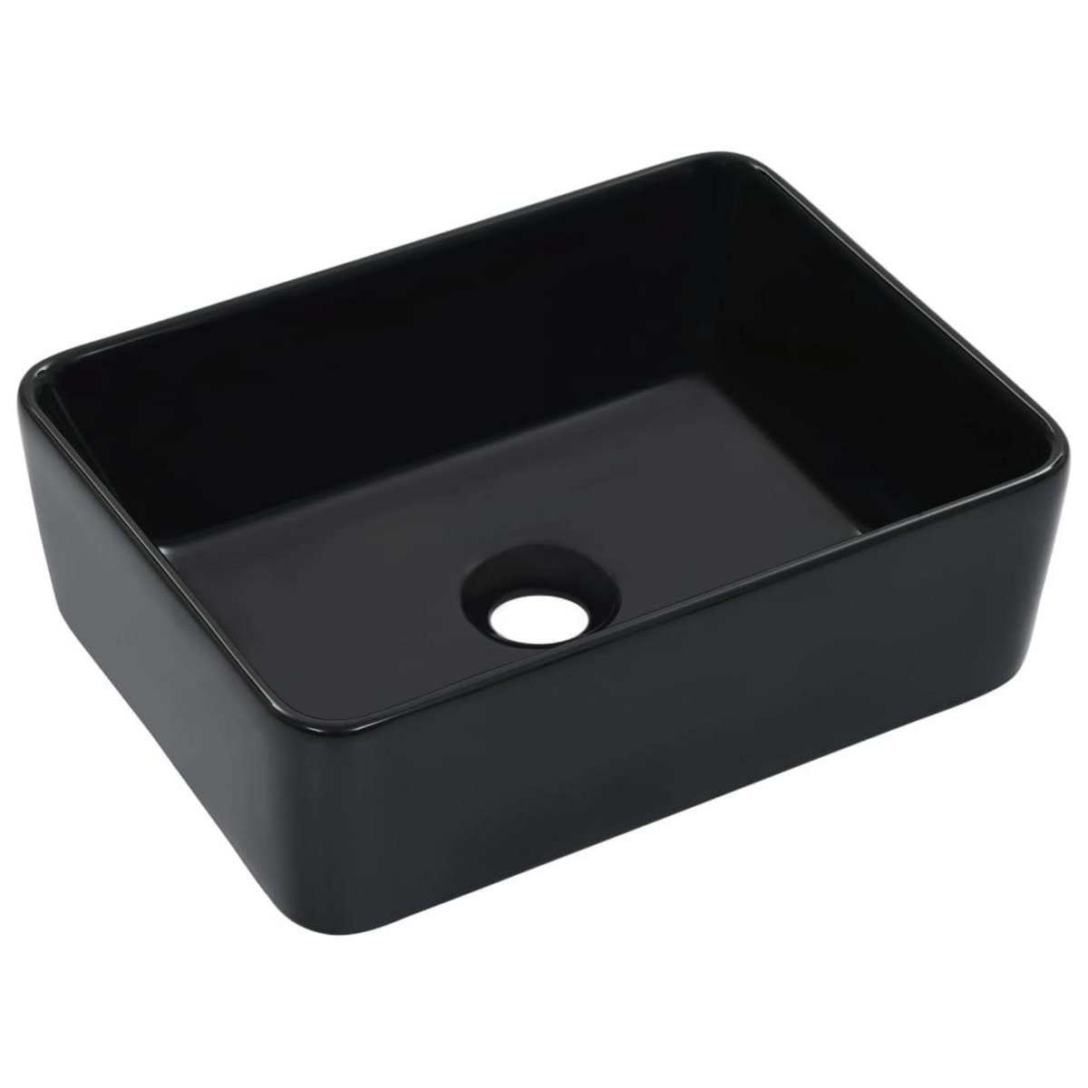VIDAXL Lavabo 40x30x13 cm Ceramique Noir