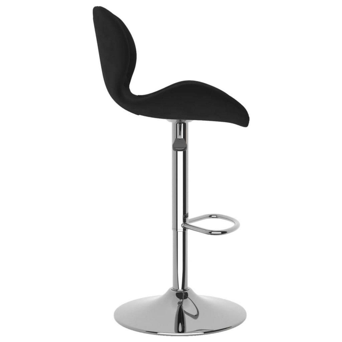 VIDAXL Tabourets de bar lot de 2 noir velours