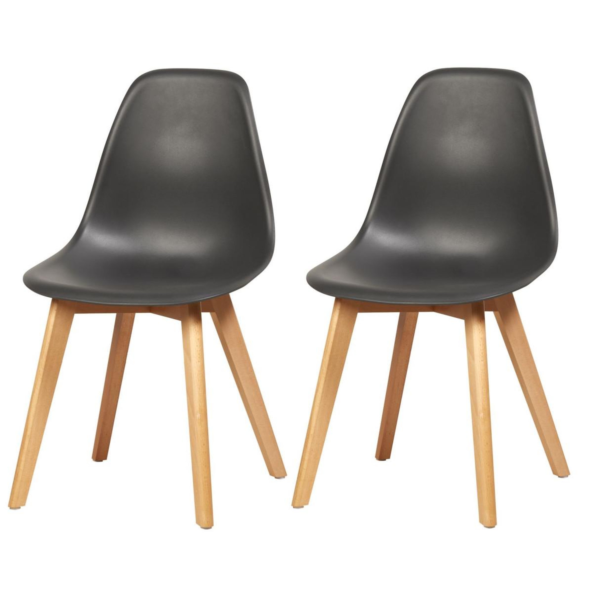 Voir la diapositive 6 : Paris Prix Lot de 4 chaises scandinaves  pesuo  82cm noir