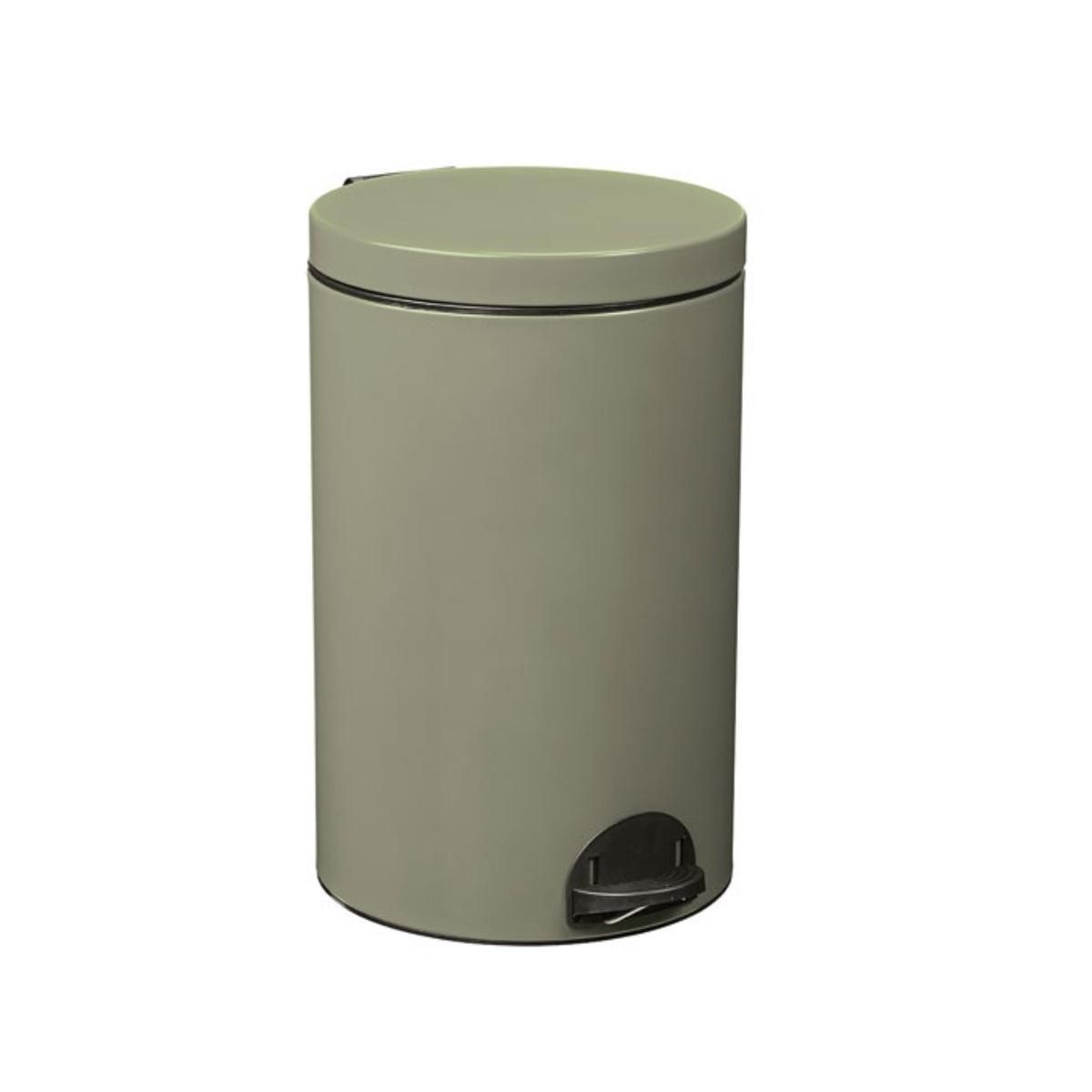 Rossignol Poubelle à pédale 20l gris vert - 90246