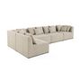 Voir la diapositive 2 : LISA DESIGN Amalfi - canapé modulable d'angle réversible - 5 places - en tissu