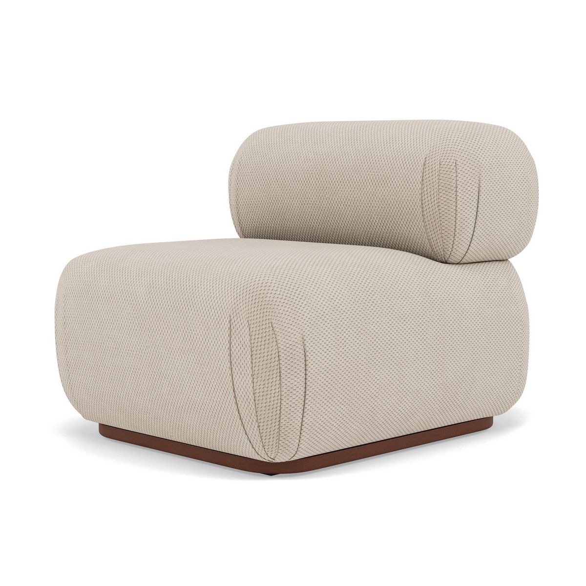 LISA DESIGN Penelope - module d'assise en velours texturé