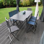 Voir la diapositive 3 : JARDIDECO Table de jardin Lanza extensible en aluminium - Jardideco