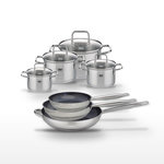 ELO Lot Poêles 24/28/32 cm et Faitouts 12/14/16/20 cm Elo Profi Therm Platinum