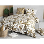 Voir la diapositive 2 : ATELIER DU COTON Parure housse de couette 100% coton 57fils kahoni
