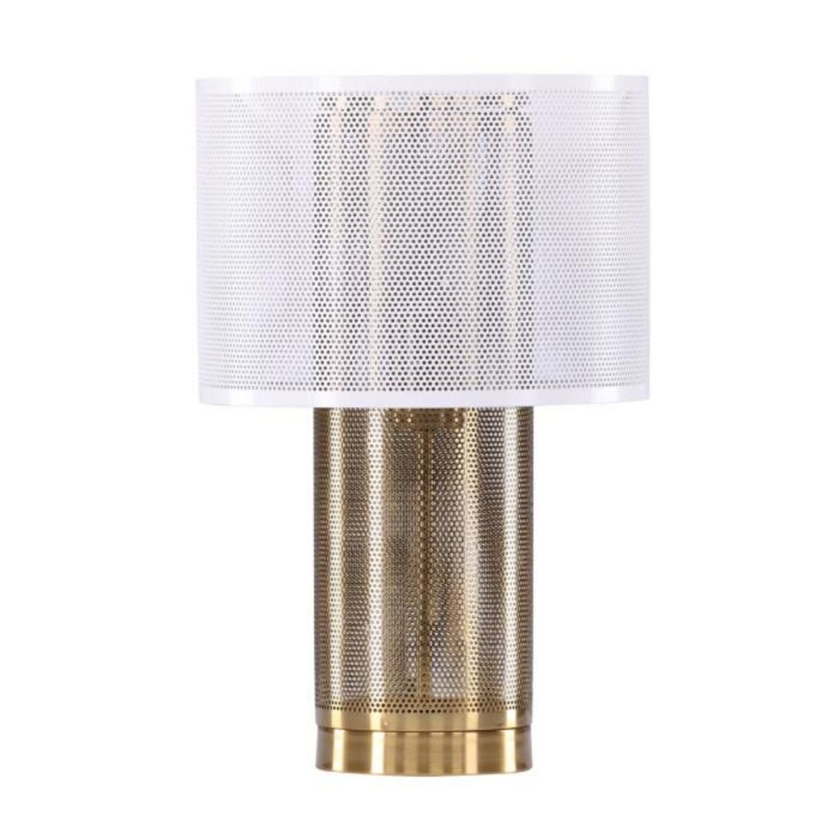 Paris Prix Lampe à Poser Déco  Gap  39cm Blanc & Or