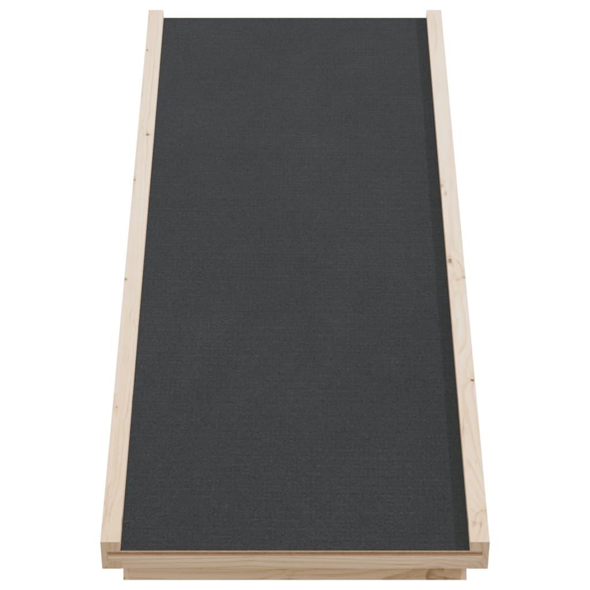Voir la diapositive 4 : VIDAXL Rampe pour chiens gris 100x40 cm bois de sapin solide
