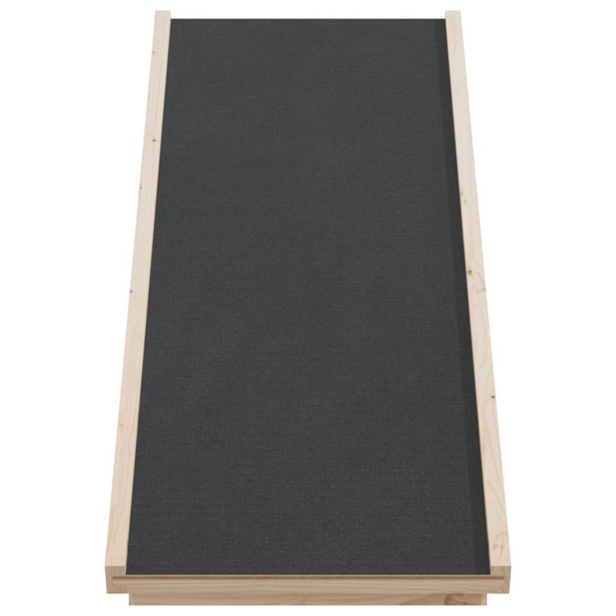 VIDAXL Rampe pour chiens gris 100x40 cm bois de sapin solide