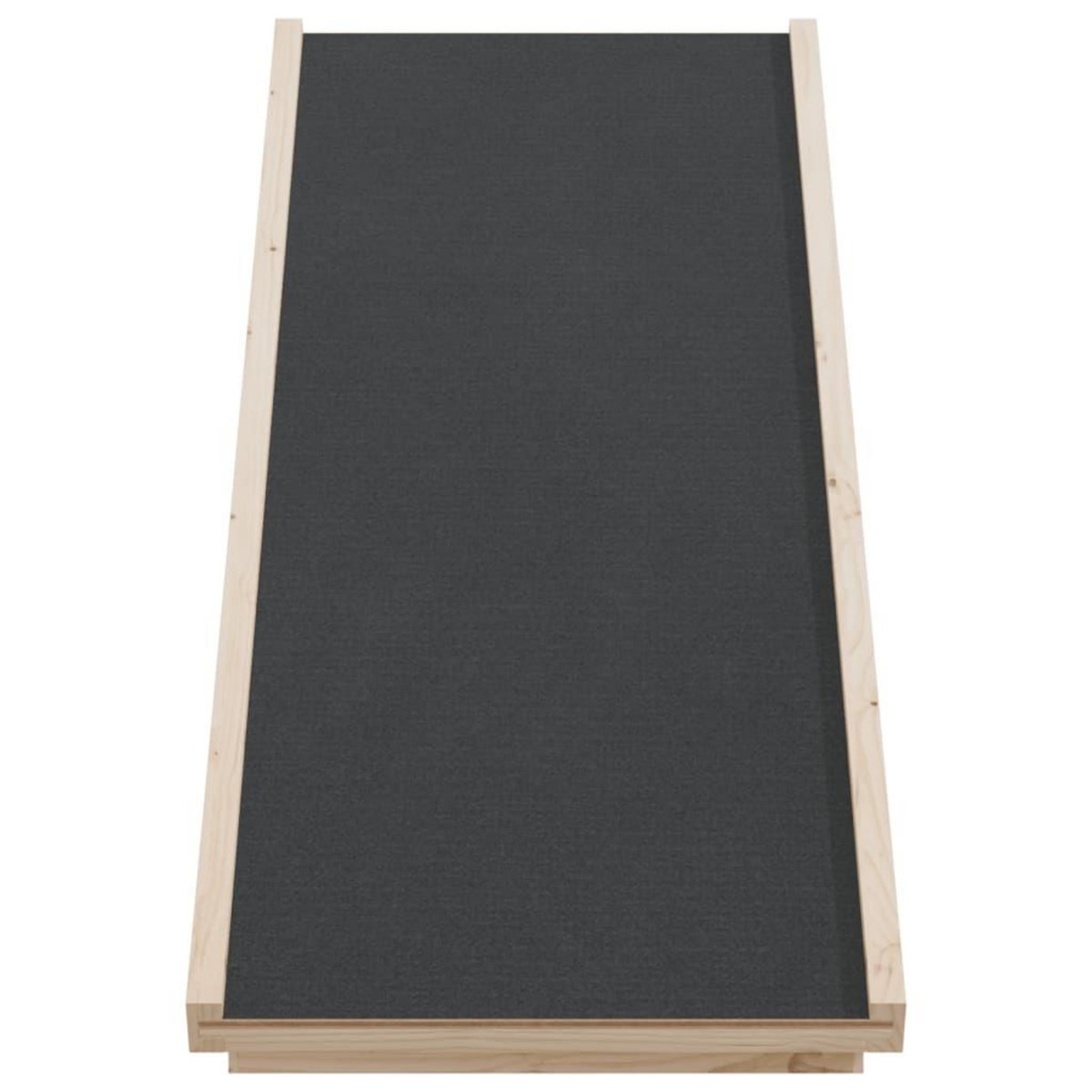 VIDAXL Rampe pour chiens gris 100x40 cm bois de sapin solide