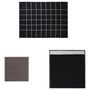 Voir la diapositive 2 : VIDAXL Ensemble de serviettes 12 pcs noir coton