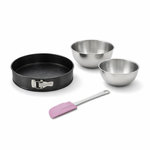 ZENKER Set de 4 ustensiles de pâtisserie moule à manqué bol et spatule Black metallic Black mettallic Zenker  Black mettallic
