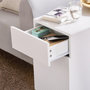 Voir la diapositive 4 : SOBUY SoBuy - Table De Chevet à un tiroir - Blanc - 70x35x60cm - Moderne - FBT135-W