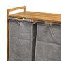 Voir la diapositive 2 : Douceur d'Intérieur Meuble à linge 2 paniers amovibles bambou Tao