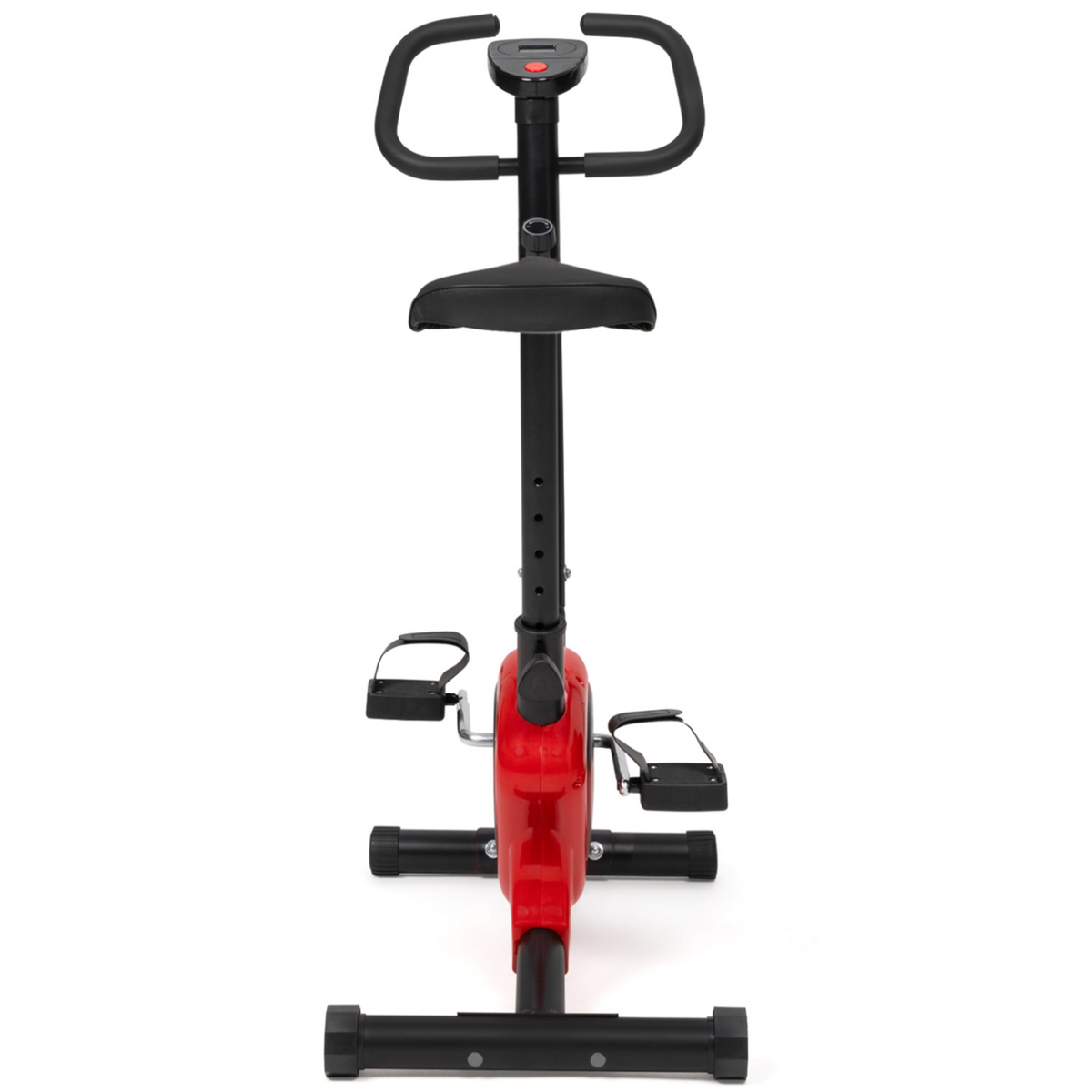 ID MARKET Vélo d'appartement à résistance réglable, selle ajustable et écran LCD multifonction