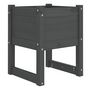 Voir la diapositive 4 : VIDAXL Jardinieres 2 pcs Gris 40x40x52,5 cm Bois massif de pin