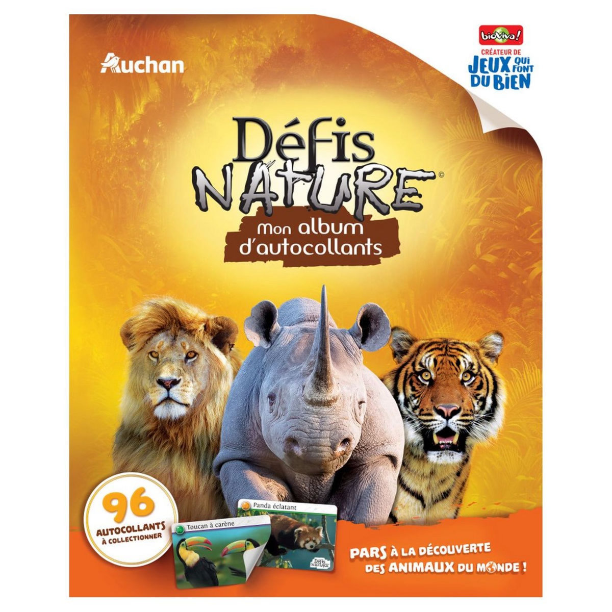 BIOVIVA Défis Nature mon album d'autocollants collector