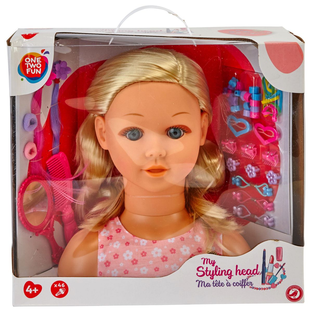 One Two Fun Ma tête à coiffer et ses accessoires