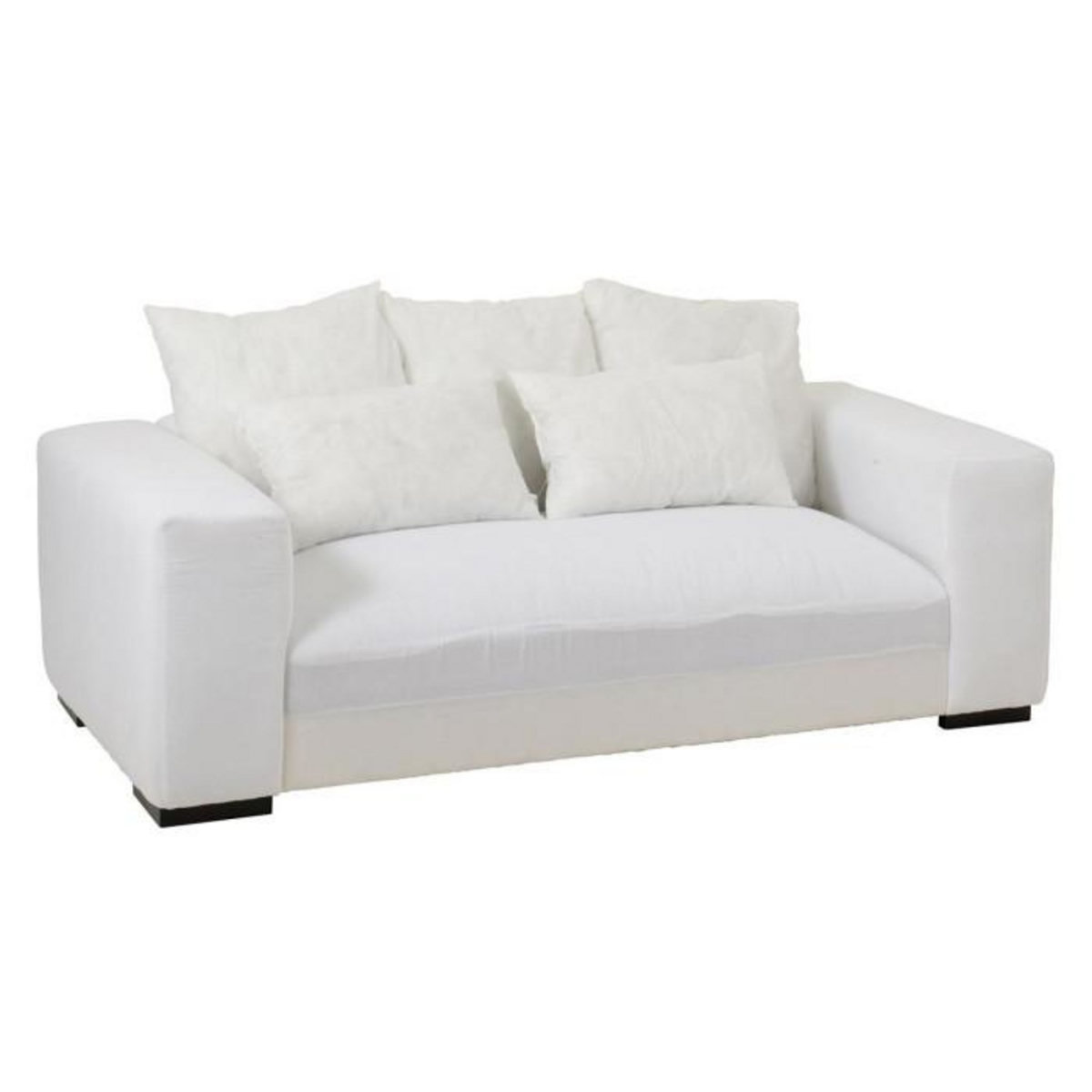 Paris Prix Canapé Design 5 Coussins  Monaco  217cm Blanc