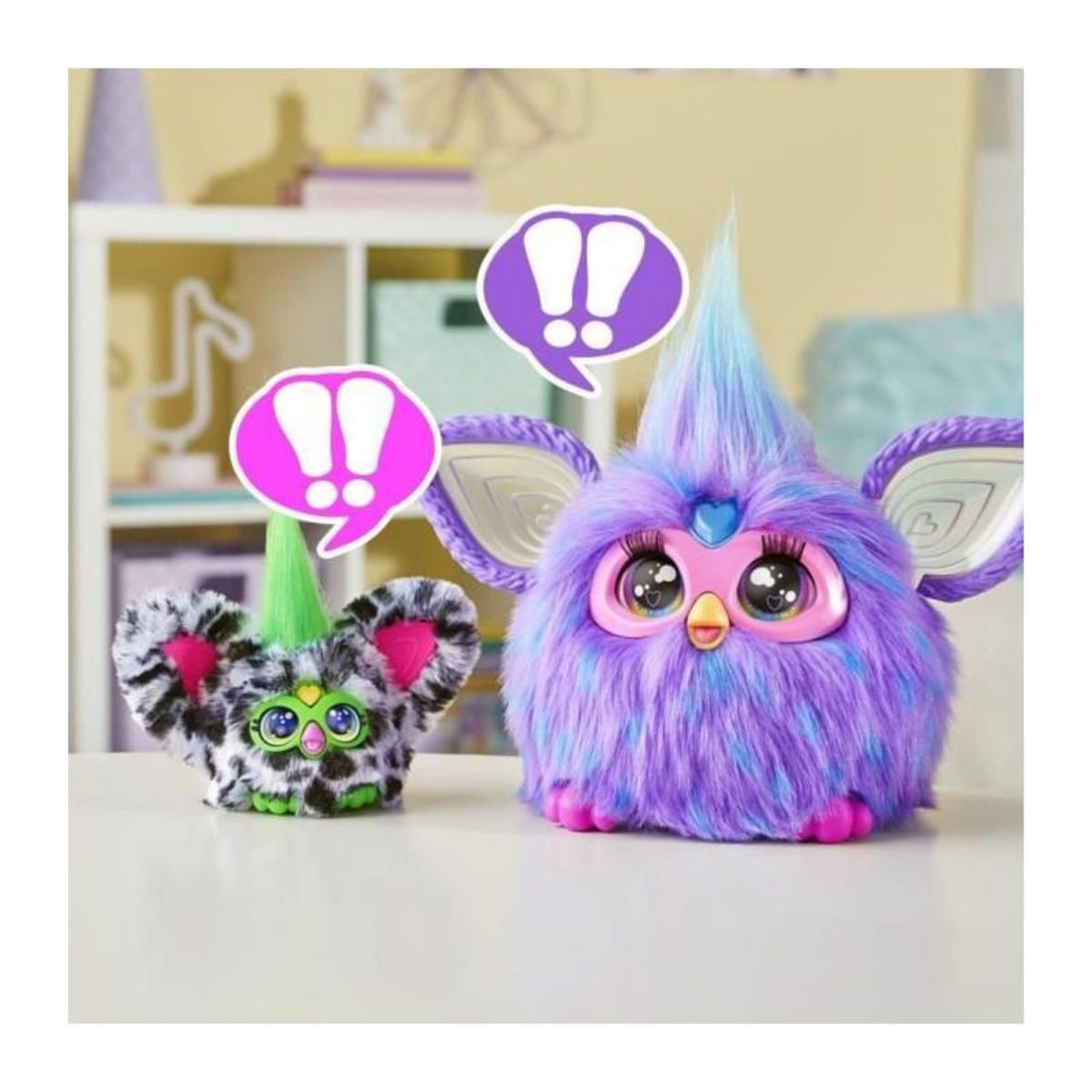 HASBRO Peluche interactive Hasbro Furby Furblets Moo-Boo noir et blanc