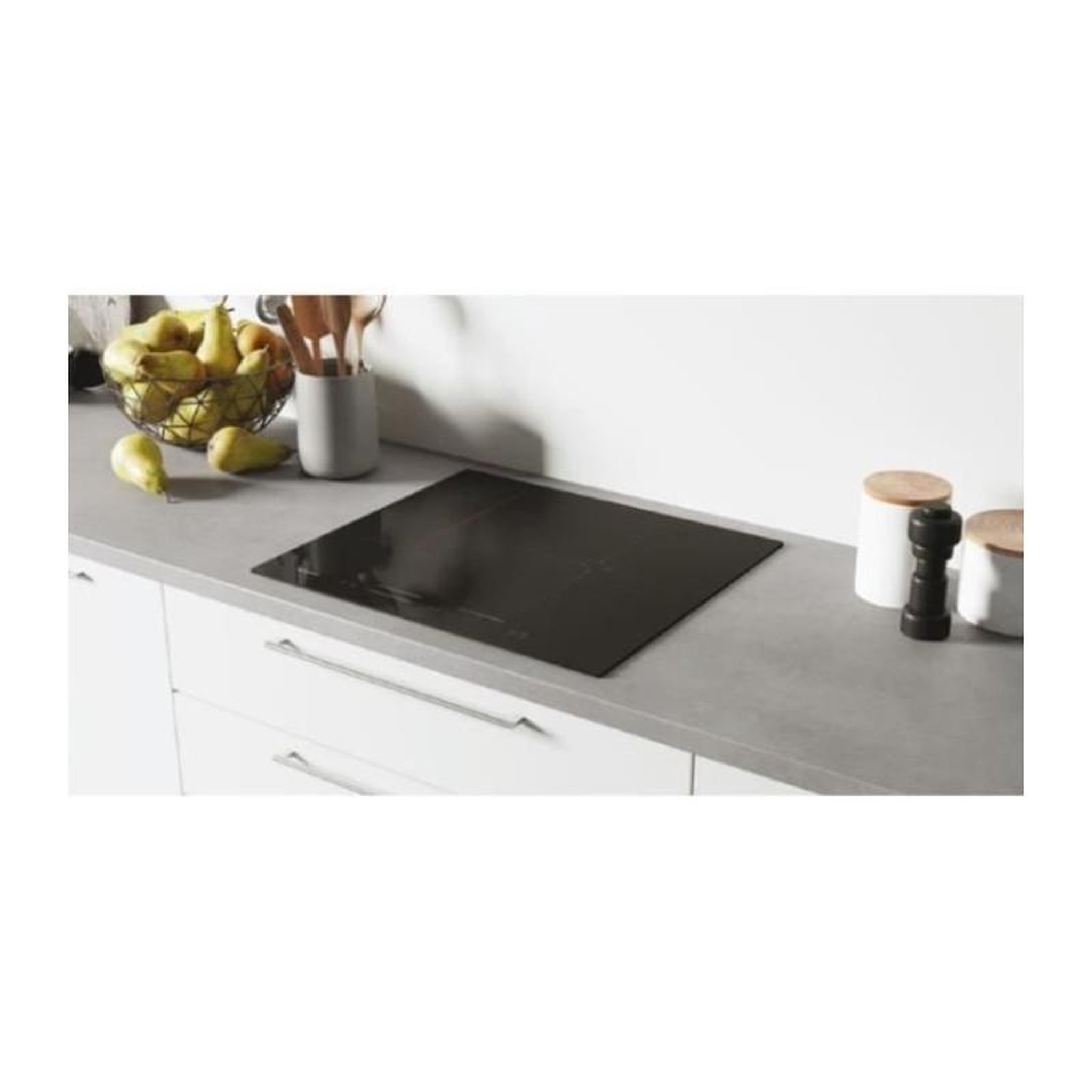Voir la diapositive 4 : Rosieres Plaque de cuisson induction ROSIERES - 3 feux - 59 x 52 x 5,8 cm - RI633CBB