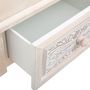 Voir la diapositive 3 : ATMOSPHERA Table de chevet Hina 1 tiroir - Hauteur 67,5 cm - Bois blanchi