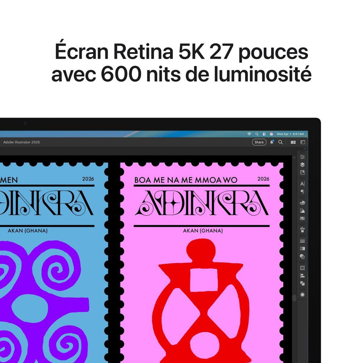 APPLE Ecran PC 5K Studio Display 27'' Verre Standard Pied réglable