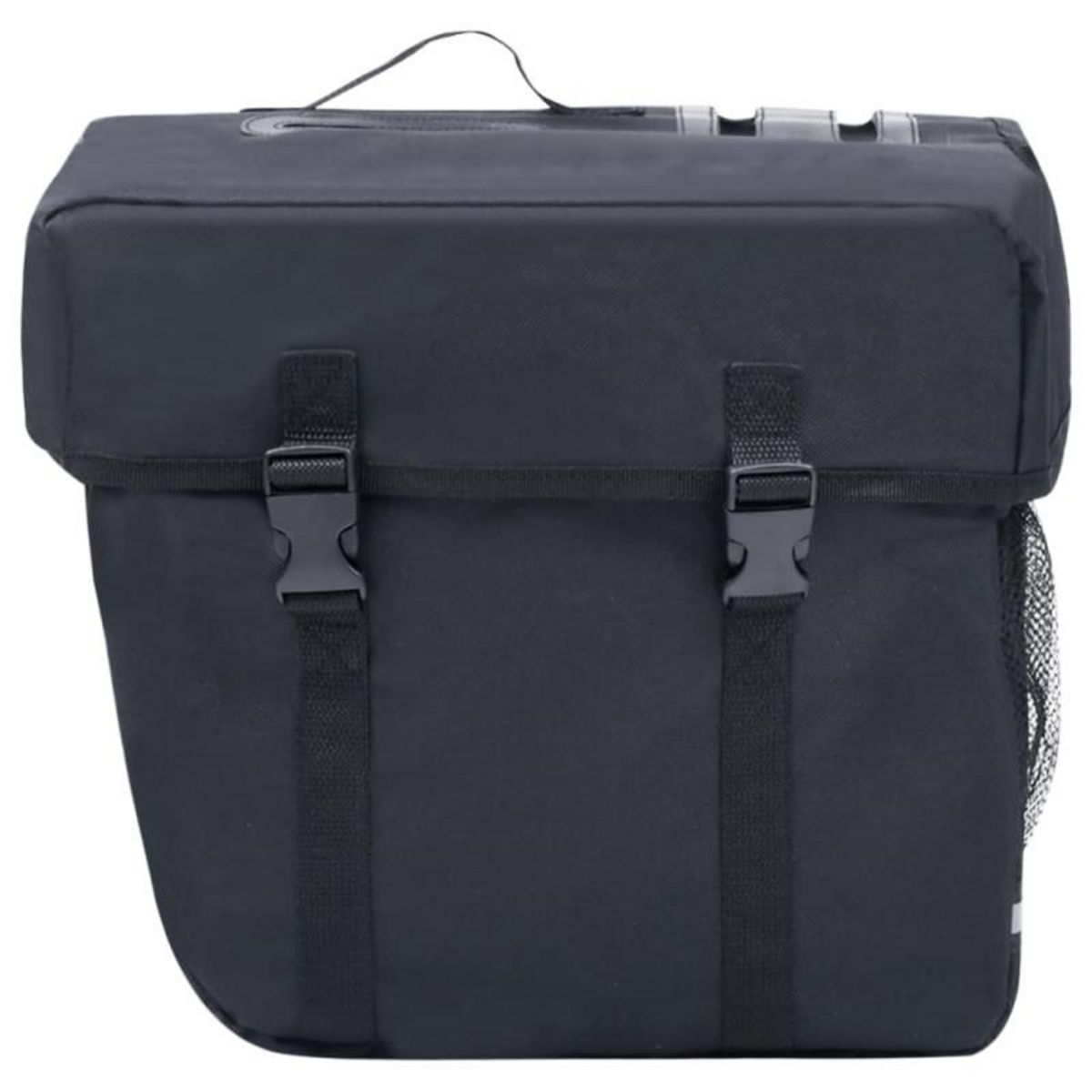 VIDAXL Sac de vélo double pour porte bagages étanche 35 L Noir