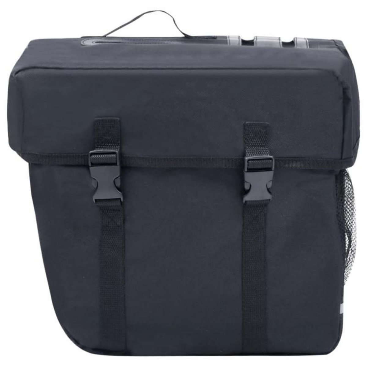 VIDAXL Sac de vélo double pour porte bagages étanche 35 L Noir