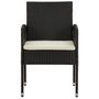 Voir la diapositive 5 : VIDAXL Mobilier a dîner d'exterieur 5 pcs Resine tressee Noir