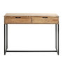 Voir la diapositive 2 : Paris Prix Console 2 Tiroirs  Sphera  100cm Naturel & Noir