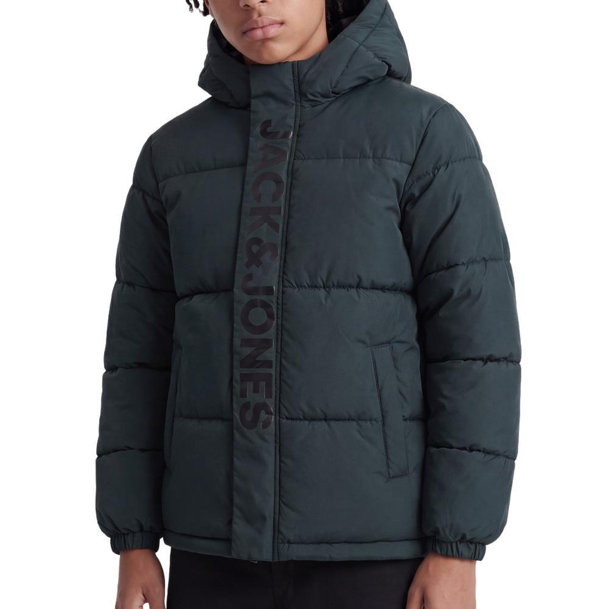 Voir la diapositive 1 : Jack & Jones Doudoune vert foncé garçon jack & jones haste puffer