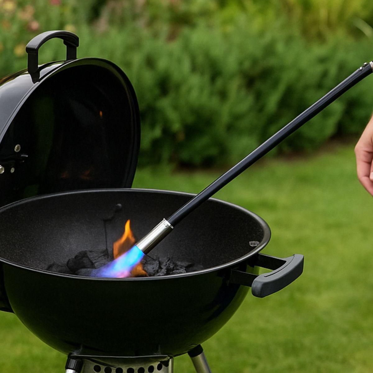 INTEC Désherbeur Thermique Gaz Piezo + 4 Cartouches gaz 330gr - Bruleur Mauvaises Herbes, Allumage Barbecue INTEC