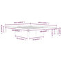 Voir la diapositive 6 : VIDAXL Cadre de lit sans matelas bois massif de pin 160x200 cm