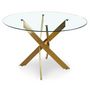 Voir la diapositive 1 : Paris Prix Table de Repas Ronde Design  Rixa  120cm Or