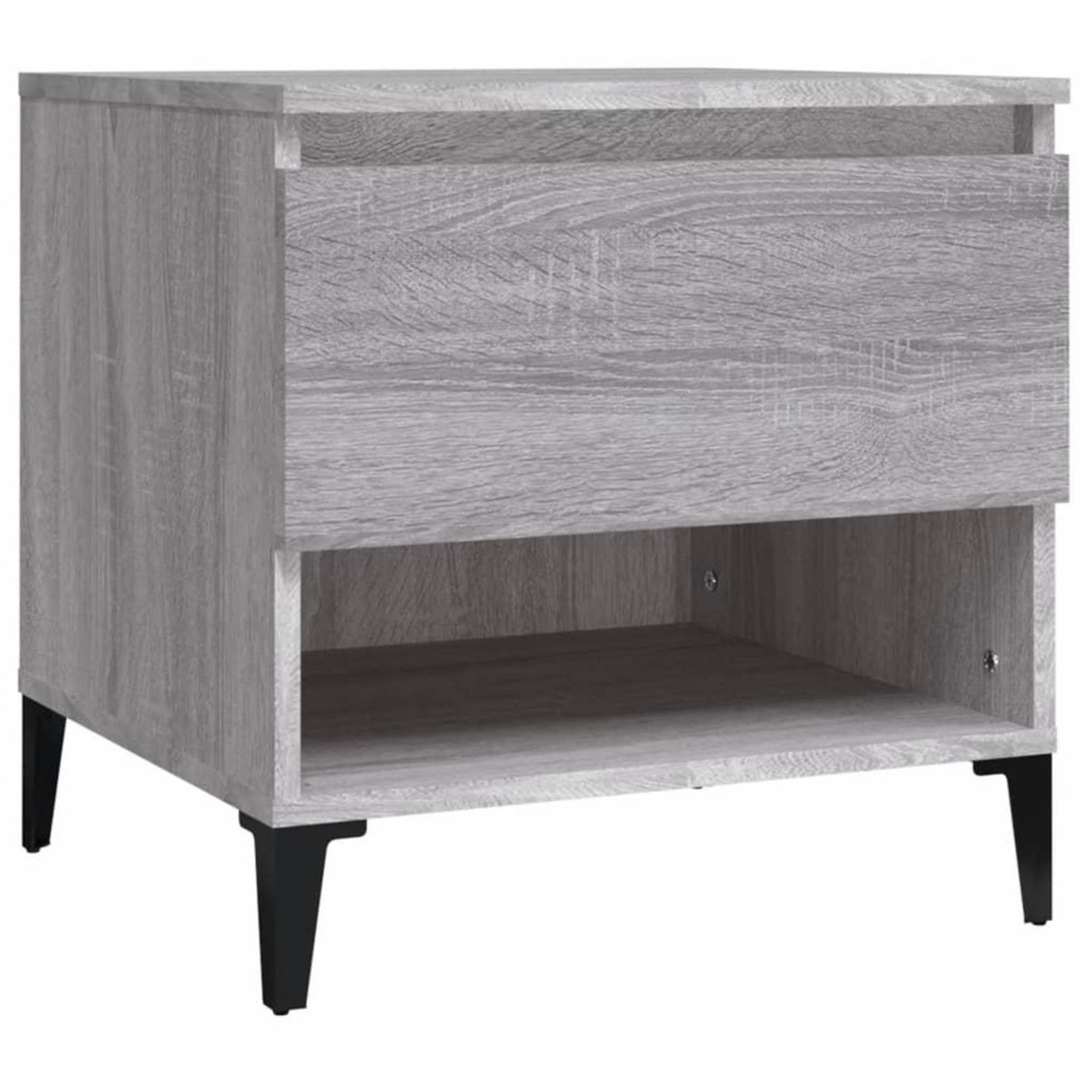 VIDAXL Table d'appoint Sonoma gris 50x46x50 cm Bois d'ingenierie