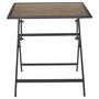 Voir la diapositive 2 : Paris Prix Table de Jardin Pliable  Barcelone  70cm Gris & Naturel