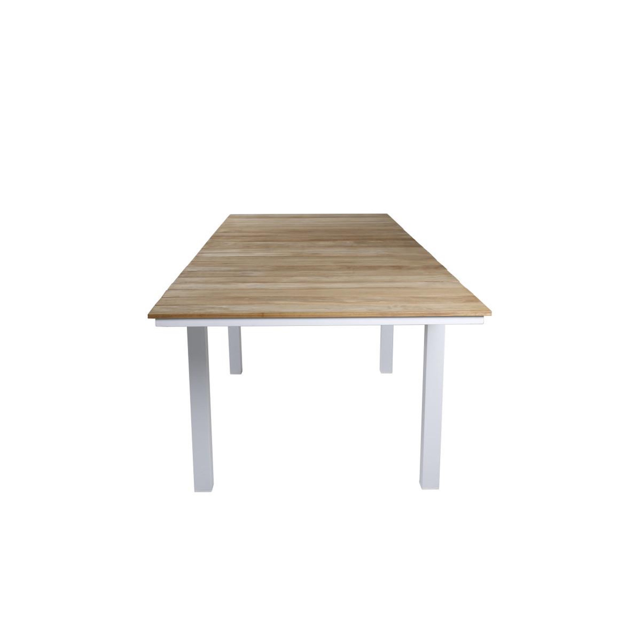 Voir la diapositive 3 : Paris Prix Table de Jardin Extensible  Mexico  180-240cm Naturel & Blanc