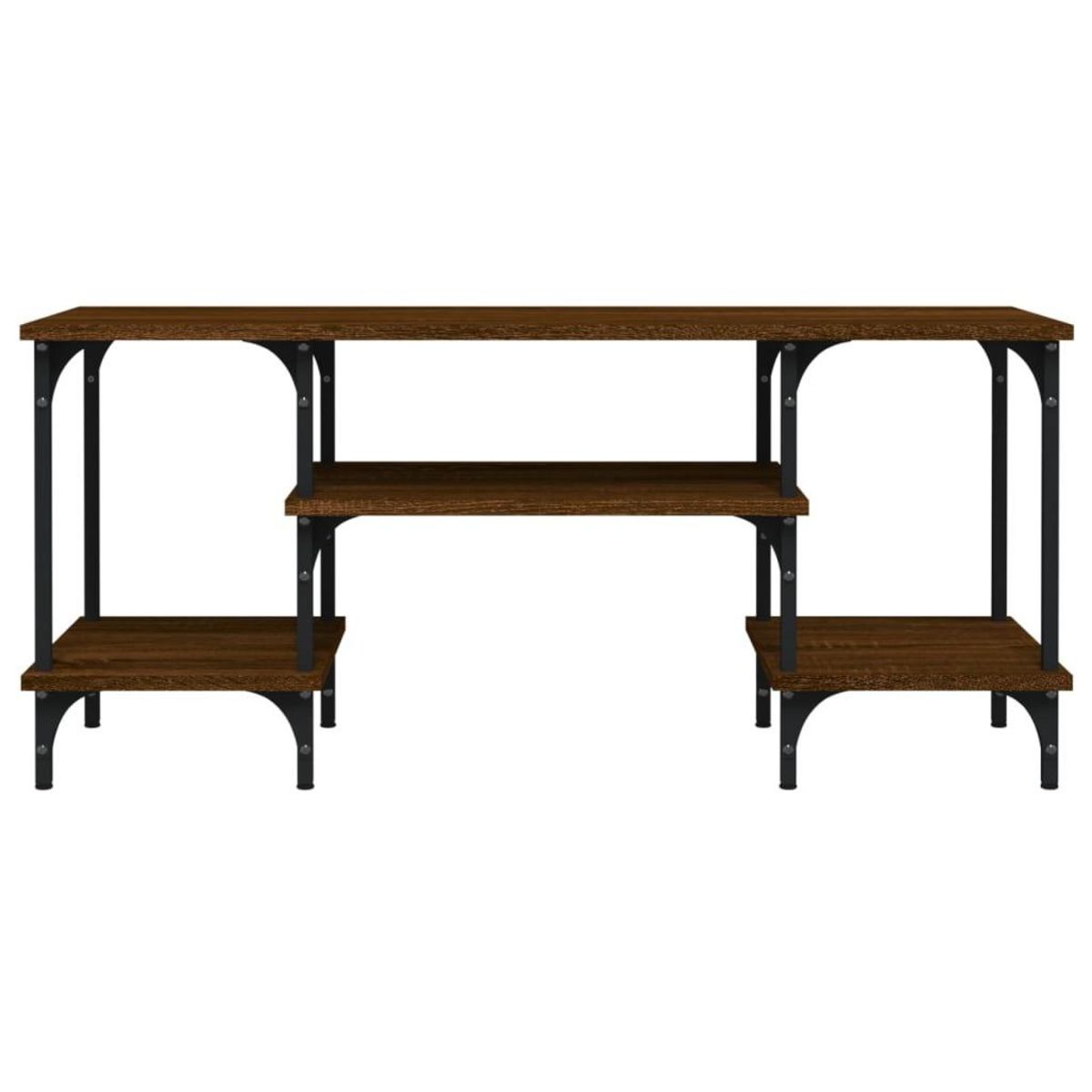 VIDAXL Meuble TV chene marron 102x35x45,5 cm bois d'ingenierie