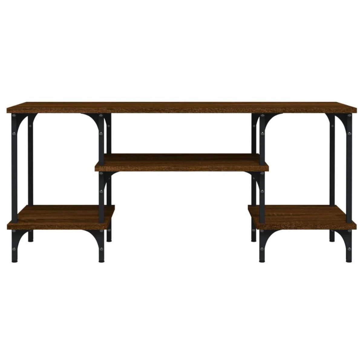 VIDAXL Meuble TV chene marron 102x35x45,5 cm bois d'ingenierie