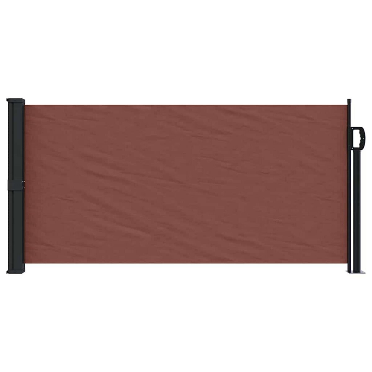 VIDAXL Auvent lateral retractable marron 100x500 cm