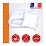 Voir la diapositive 3 : DODO DODO Pack Couette chaude anti-acariens 140x200 cm + 1 oreiller 60x60 cm - Splendeur - Garnissage 100% volupt'air 350gr/m² - Bla
