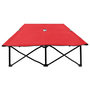 Voir la diapositive 3 : VIDAXL Chaise longue pliable 2 places rouge Acier