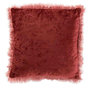 Voir la diapositive 1 : Paris Prix Coussin Déco  Franges  45x45cm Bordeaux
