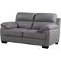 Voir la diapositive 1 : Habitat et Jardin Canapé cuir et PVC  Cardiff  - 163 x 92 x 93 cm - 2 places - Gris clair