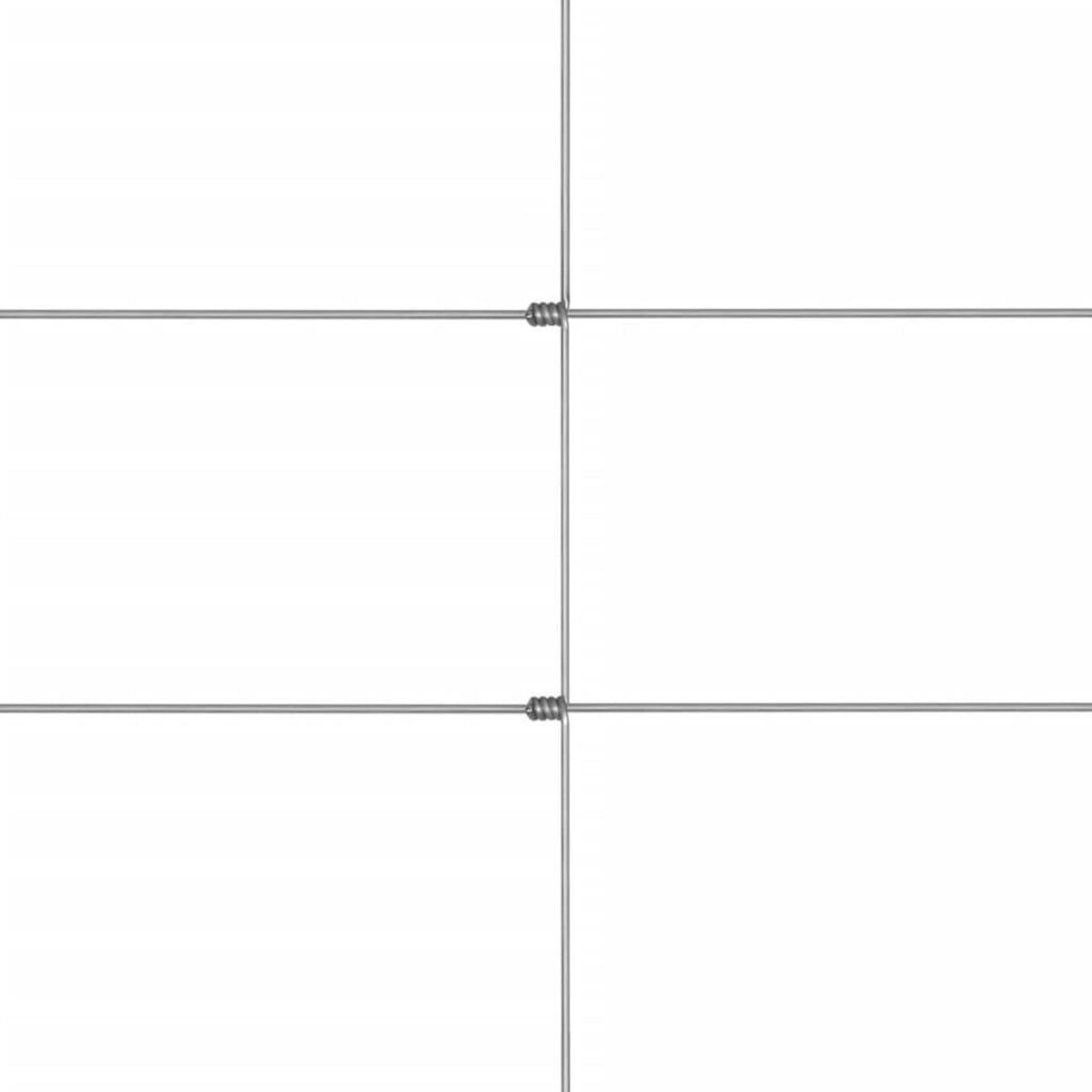 VIDAXL Cloture de jardin Acier galvanise 50x1,5 m Argente