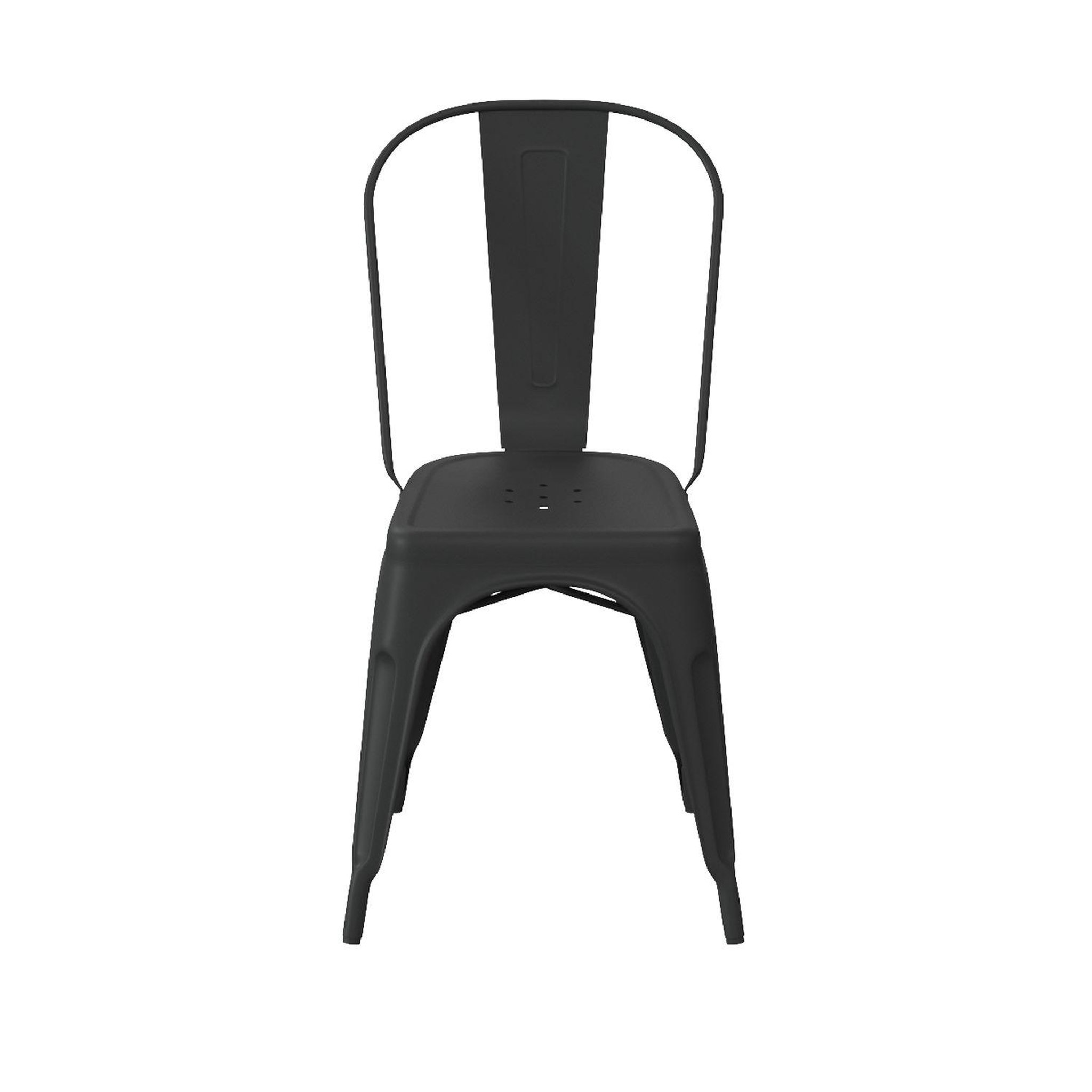 Voir la diapositive 4 : TOILINUX Lot de 4 chaises en métal NIKO