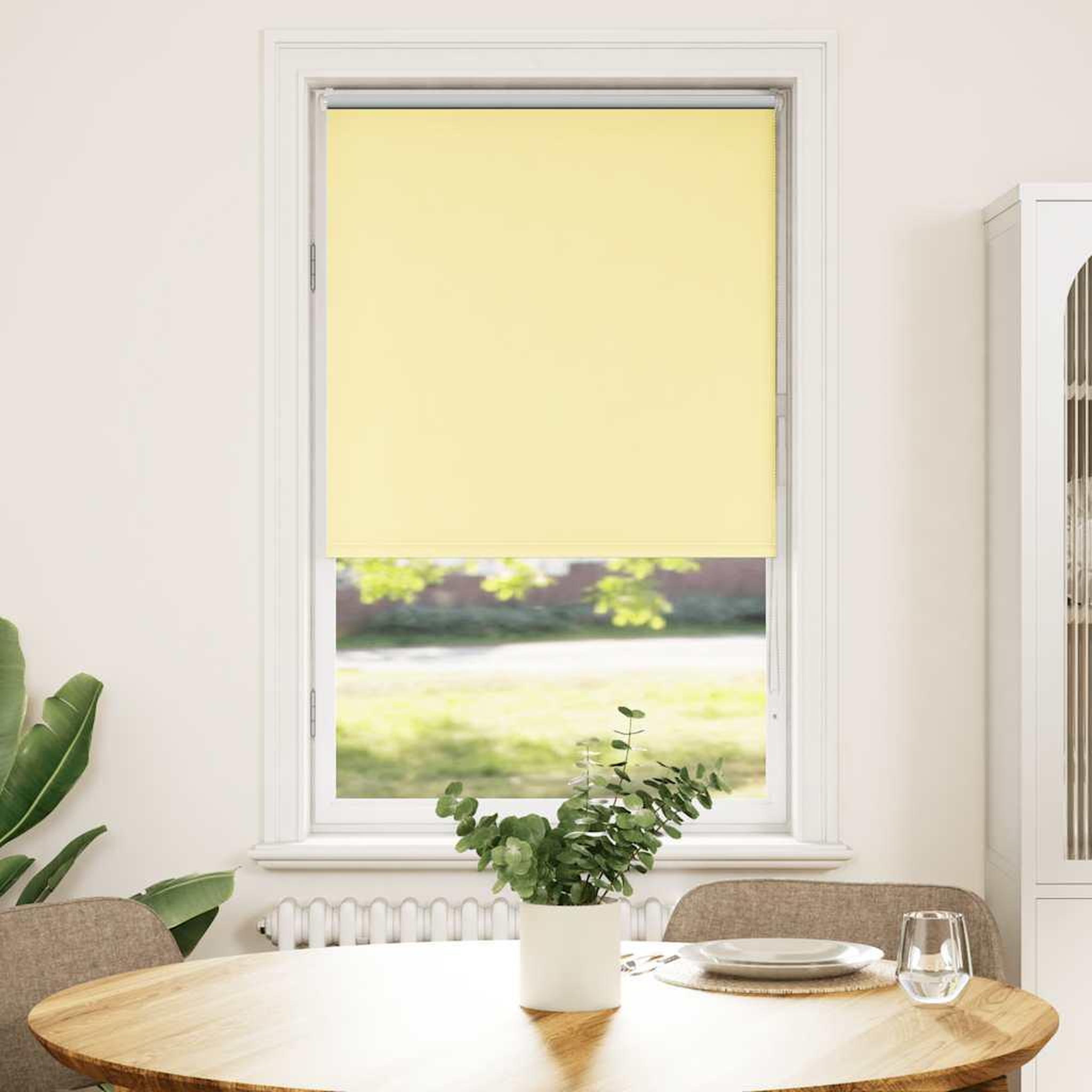 Voir la diapositive 2 : VIDAXL Store enrouleur occultant jaune largeur du tissu 70,7 cm