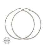 CLIO BLUE Boucles D'oreilles Créoles é Clio Blue ORDIAM240. Coloris disponibles : Gris