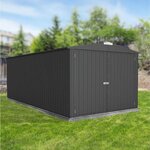 Forest Style Garage - Métal Anthracite - 17,6m² - MELTON XL