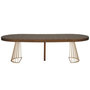 Voir la diapositive 2 : Paris Prix Table de Repas Extensible  Resoa  110-260cm Noisette